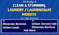 create a stunning cleaning website, laundromat website or a handyman website