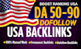 make 60 USA backlinks, link building