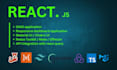 create responsive website with react js, next js mern stack
