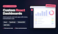 build a custom react typescript web app dashboard or admin panel
