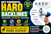build high authority haro backlinks for SEO and higher rankings