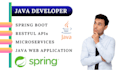 develop java application by using spring boot