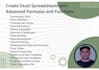 create excel spreadsheets with advanced formulas and function