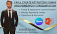 design presentations, canva and powerpoint PPT