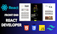 develop front end of your web application using react js