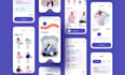 create modern trendy mobile app and website UI using figma