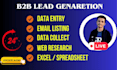 do b2b lead generation by web research