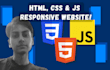 create responsive HTML, CSS and js website