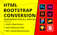 build html landing pages or one page html website, figma to html