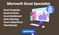 create excel dashboard, visualization, pivot table expert