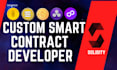 create custom smart contract any blockchain network