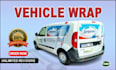 make creative vehicle wrap design, vehicle wrap van wrap, bus wrap, truck wrap
