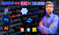 convert figma design to react js, next js, and tailwind CSS or any frontend work