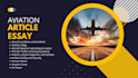 write aviation article, essay, content