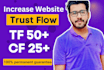 increase majestic trust flow tf 50 plus authority manual dofollow seo backlinks