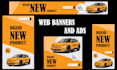 design awesome looking web banner, flyer, fb ads and cover