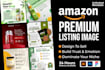 design premium amazon product listing images and a content