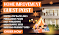 do home improvement guest post on high da home guest blog