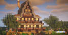 build you a rustic farmhouse, in java minecraft