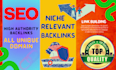 do 70 niche relevant backlinks high quality blog comments