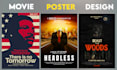 create action packed movie poster, film poster design