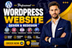 design or redesign wordpress website development, custom website, landing page