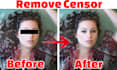 remove censor from your face or photos using ai
