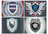 design a modern and creative arms shield logo