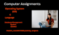 help computer science it assignments ,tasks and projects