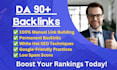create high authority da 90 plus SEO dofollow backlinks to boost rankings