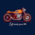 design a logo about cafe racer introduced in 1960