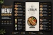 design restaurant menu, food menu, cafe menu and digital menu board