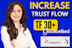 increase majestic trust flow tf 30 plus guaranteed
