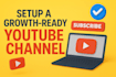 create and setup youtube channel
