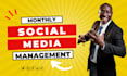 provide monthly social media management services