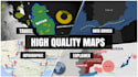 create smooth map animations videos