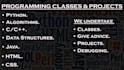 code and analyze programming projects and develop algorithms and logics required