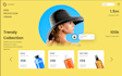 create modern landing page design with CSS, UI UX