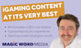 write SEO optimised igaming content for your website