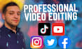 edit youtube videos, shorts, vlogs, podcasts, tiktoks and reels