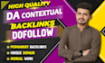 build high quality homepage seo backlinks with dofollow contextual link building