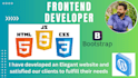 develop front end website with HTML, CSS, and bootstrap