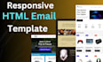 design a professional custom HTML email template or newsletter
