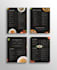 do professional modern menu design for your business