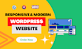 design a modern and responsive wordpress website design