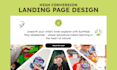 design high conversion landing design in figma