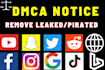 remove leaked content from any website under dmca notice