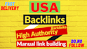 create professional manual USA backlink building service