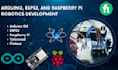 arduino, esp32, and raspberry pi robotics development