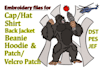 embroidery digitizing convert to pes, dst, jef, pxf in 1hr